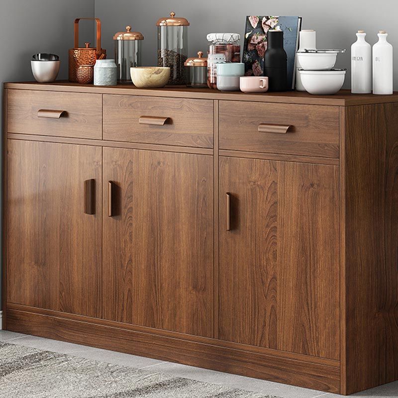 Engineered Wood Sideboard with Drawers Modern Kitchen Buffet Sideboard Clearhalo 'buffet_sideboard' 'Buffets & Sideboards' 'furn' 'furn_buffet_sideboard' 'Furniture' 'Kitchen & Dining Furniture' 1200x1200_eae05215-c766-4e87-a2ad-f14b2189b1f0