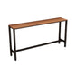 Industrial Bar Height Table Rectangular Bar Table with Metal Base Clearhalo 'Bar Furniture' 'Bar Tables' 'bar_tables' 'furn' 'furn_bar_tables' 'Furniture' 'Kitchen & Dining Furniture' 1200x1200_eae1a7b2-03e2-4183-8e5e-586e2625c3d9