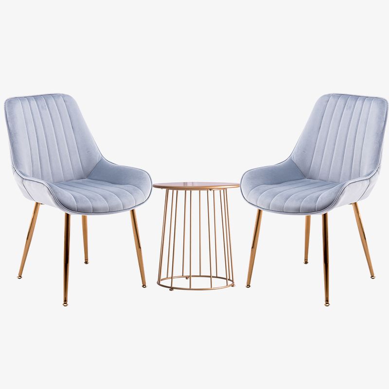 Nordic Metal Dining Room Armless Chairs Upholstered Dining Side Chair for Restaurant Clearhalo ' kitchen&dining_furn' 'Dining Chairs' 'Dining Tables & Seating' 'dining_chair' 'furn' 'furn_dining_chair' 'Furniture' 'furniture_dining_chair' 'Kitchen & Dining Furniture' 'kitchen' 1200x1200_eae1fbb4-4546-4822-9c98-0d3f3a51da19