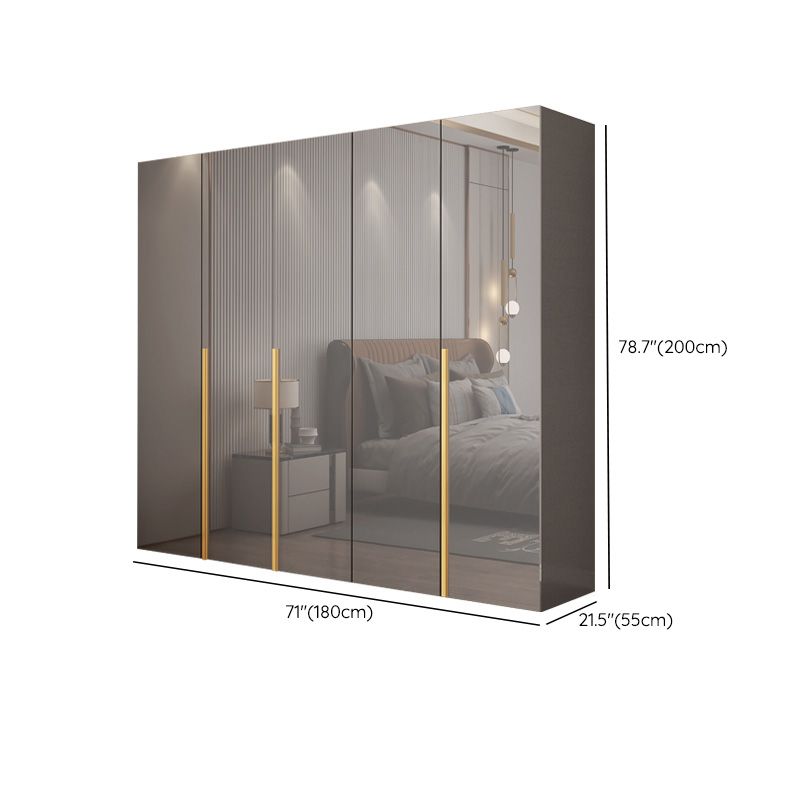 Slaapkamer Moderne opbergkast houten garderobe kast met kledingstaaf