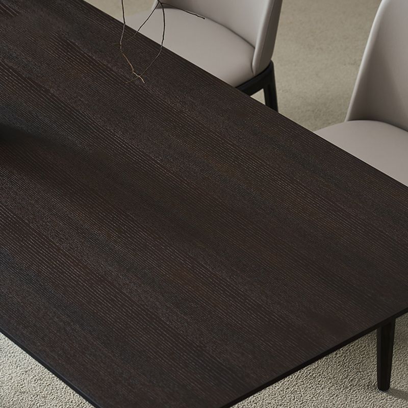 Industrial Dining Room Table Solid Wood Rectangle Dinette Table for Home