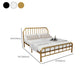 Solid Color Metal Open-Frame Bed Glam Slat Bed with Headboard Clearhalo 'Bedroom Furniture' 'Beds' 'furn' 'furn_beds' 'Furniture' 1200x1200_eae5e978-0713-44a7-a72c-3124f416c330
