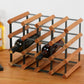 Tabletop Wine Rack Solid Wood Wine Bottle Rack for Living Room