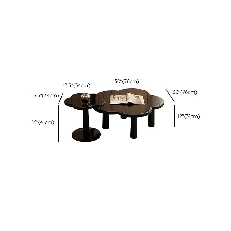 Simple Black Coffee or End Table Contemporary Coffee Cocktail Table with 4 Legs Clearhalo 'Coffee & Accent Tables' 'Coffee Tables' 'coffee_tables' 'furn' 'furn_coffee_tables' 'Furniture' 'Living Room Furniture' 1200x1200_eaeb244d-b945-47f7-a7a8-8ad416ad78f4