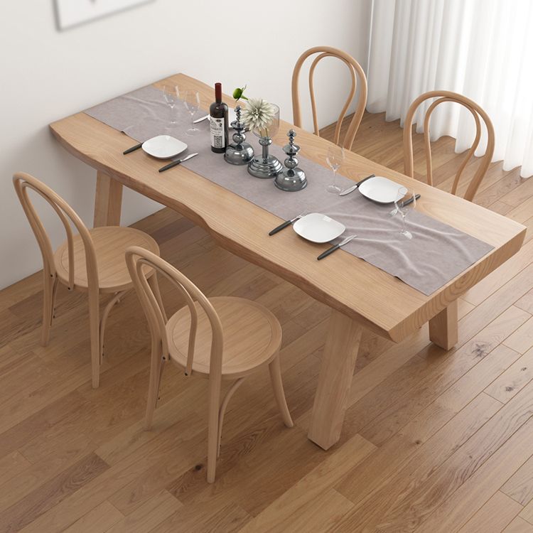 Living Room Solid Wood Top Table Modern Simple Table with 4 Legs Clearhalo 'Dining Tables & Seating' 'Dining Tables' 'dining_table' 'furn' 'furn_dining_table' 'Furniture' 'furniture_dining_table' 'Kitchen & Dining Furniture' 1200x1200_eaebcfaf-0506-447e-b1a5-3363e780b177