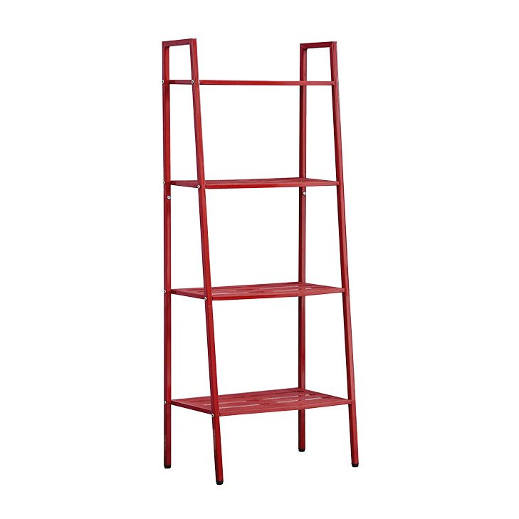 Modern Style Ladder Bookshelf Open Back Metal Bookcase for Home Clearhalo 'Bookcases' 'furn' 'furn_bookcases' 'Furniture' 'Office Furniture' 1200x1200_eaed6ee6-fe9a-44fb-9f1d-d13dc047aa7c