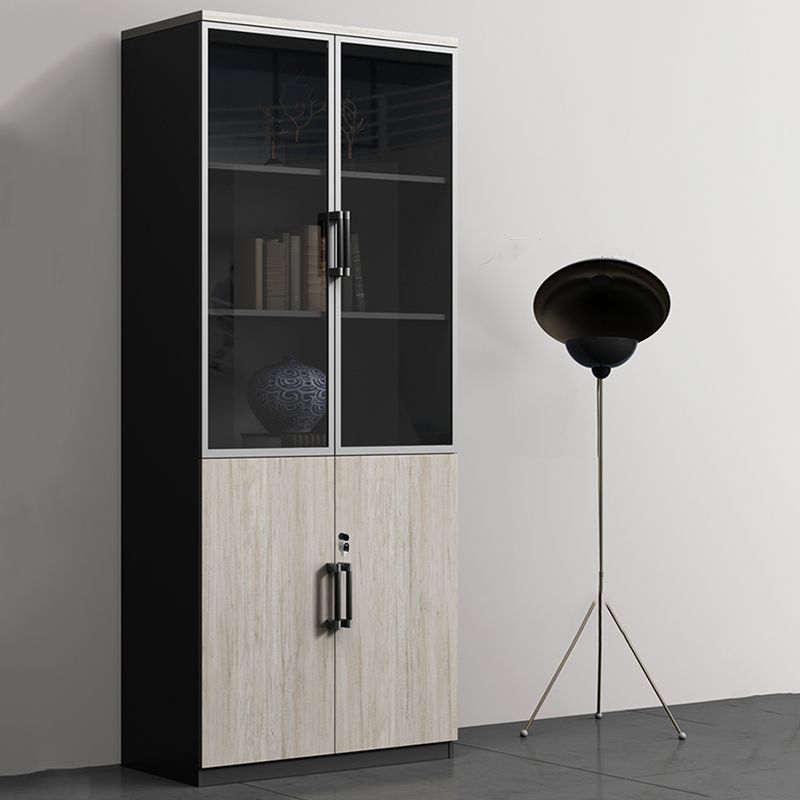 Gabinetto di file contemporaneo in legno Lock Lock File Vertical Gabinet per ufficio