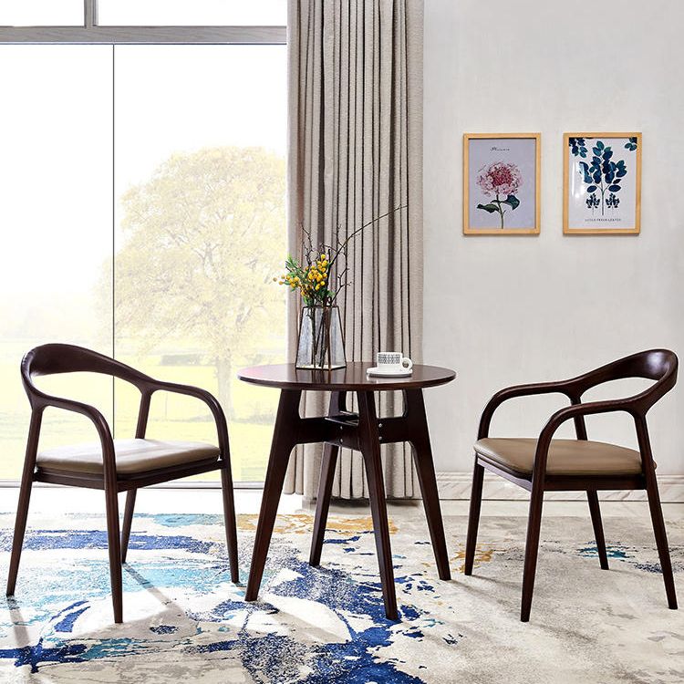 Traditional Style Ash Wood Chair Kitchen Dining Open Back Arm Chairs Set Clearhalo ' kitchen&dining_furn' 'Dining Chairs' 'Dining Tables & Seating' 'dining_chair' 'furn' 'furn_dining_chair' 'Furniture' 'furniture_dining_chair' 'Kitchen & Dining Furniture' 'kitchen' 1200x1200_eaee3860-aebd-4f7a-8772-1be0934aa69b