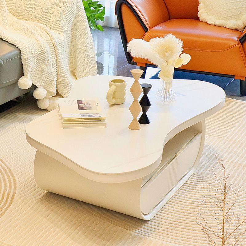 Tavolo da caffè astratto top top o tavolo da caffè astratto con cassetti