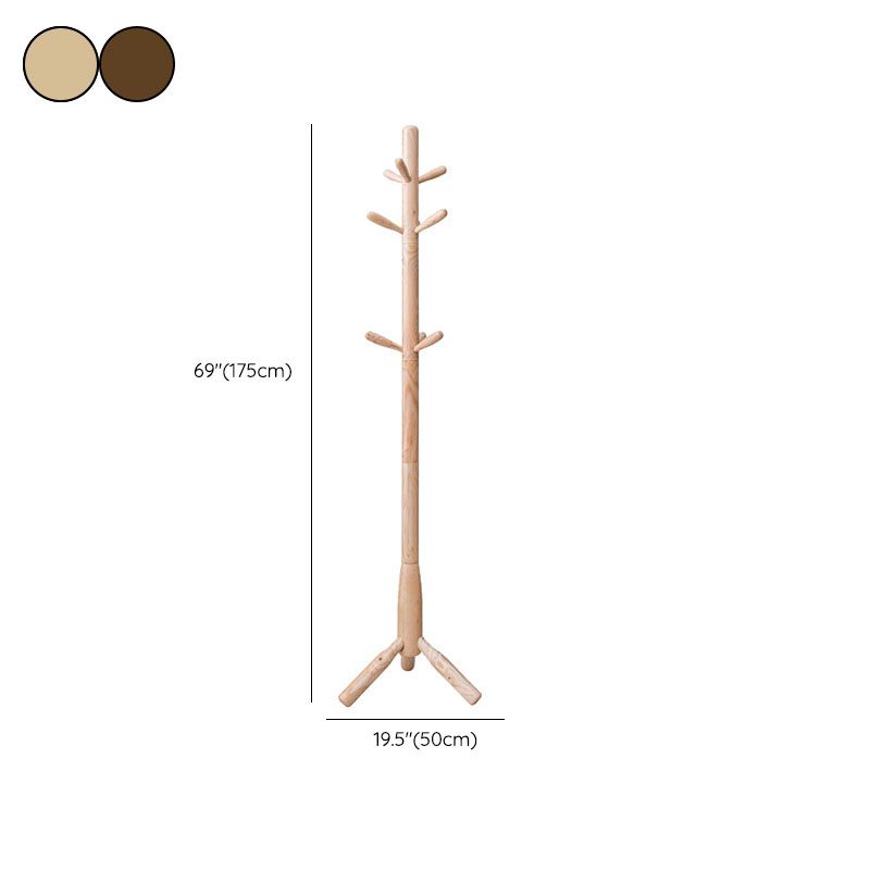 Modern Hall Stand Wood Framed Free Standing with Hooks Coat Rack Clearhalo 'Entry & Mudroom Furniture' 'furn' 'furn_hall_tree_coat_racks' 'Furniture' 'Hall Trees & Coat Racks' 'hall_tree_coat_racks' 1200x1200_eaf0efbd-d03b-4651-86e1-e4157f7d87cd