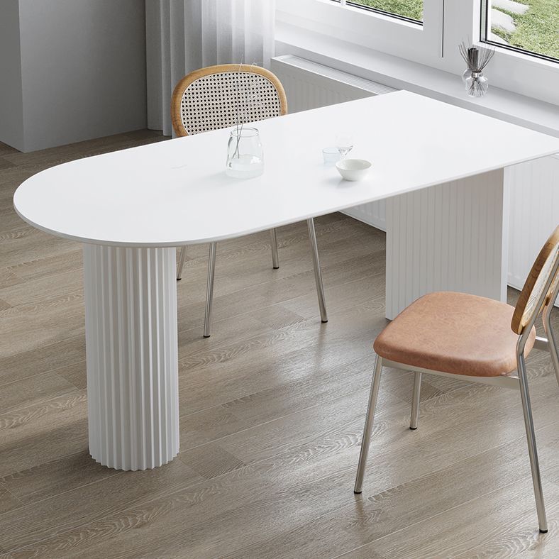 Dining Room Kitchen Table Modern Oval Solid Wood Double Pedestal Table Clearhalo 'Dining Tables & Seating' 'Dining Tables' 'dining_table' 'furn' 'furn_dining_table' 'Furniture' 'furniture_dining_table' 'Kitchen & Dining Furniture' 'kitchen' 'kitchen_dining_table' 1200x1200_eaf18201-82fd-4390-a671-02f622e5ff75