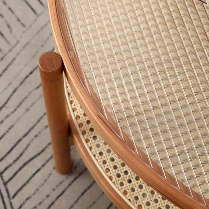 Tropical Round Cocktail Table Glass Top Coffee Cocktail Table Clearhalo 'Coffee & Accent Tables' 'Coffee Tables' 'coffee_tables' 'furn' 'furn_coffee_tables' 'Furniture' 'Living Room Furniture' 1200x1200_eaf1c2bf-d63e-4006-81ff-8da07690fec6