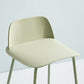 Plastique en plastique contemporain tabouret de comptoir en plastique Rectangle siège avec des jambes en fer