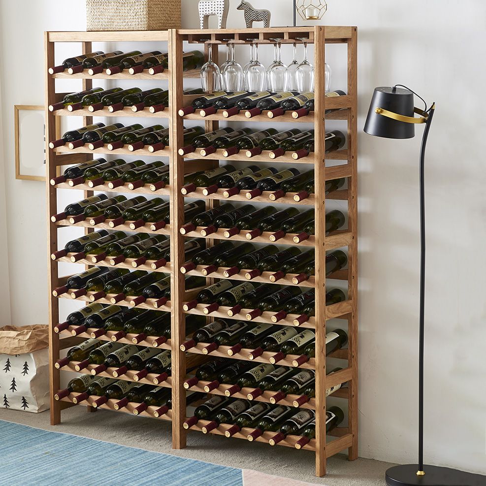 Modern Floor Wine Bottle Rack Solid Wood Wine Bottle Rack for Home Clearhalo 'furn' 'furn_wine_racks' 'Furniture' 'Kitchen & Dining Furniture' 'Wine Racks' 'wine_racks' 1200x1200_eaf256c9-3ed3-492c-932d-7e251ff8ba61