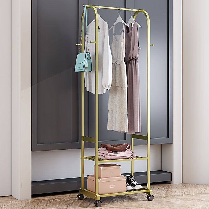 Luxurious Plain Coat Rack Coat Hooks Metal Coat Rack with Storage ...