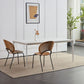 Contemporary Sintered Stone Standard Dining Set Rectangle Kitchen Dining Set in White Clearhalo 'Dining Room Sets' 'Dining Tables & Seating' 'dining_room_set' 'furn' 'furn_dining_room_set' 'Furniture' 'furniture_dining_room_set' 'Kitchen & Dining Furniture' 'kitchen&dining_furn' 'kitchen' 1200x1200_eaf53ae3-89b5-4fc3-ad13-5d7bdb878c24