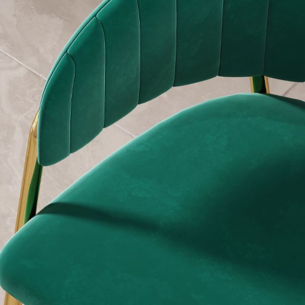 Gestoffeerde eetkamerstoel Glam -stijl Open achterstoel voor de eetkamer