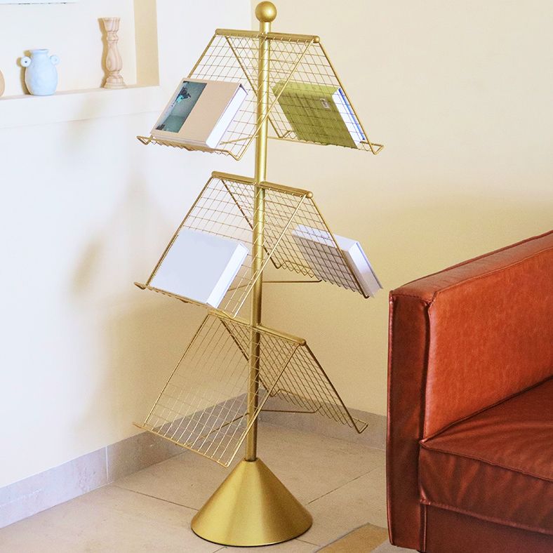 Modern Style Bookshelf Etagere Closed Back Metal Bookcase for Home Clearhalo 'Bookcases' 'furn' 'furn_bookcases' 'Furniture' 'furniture_bookcases' 'Office Furniture' 1200x1200_eaf64fce-9fec-413d-8b72-72c6c85f62d0