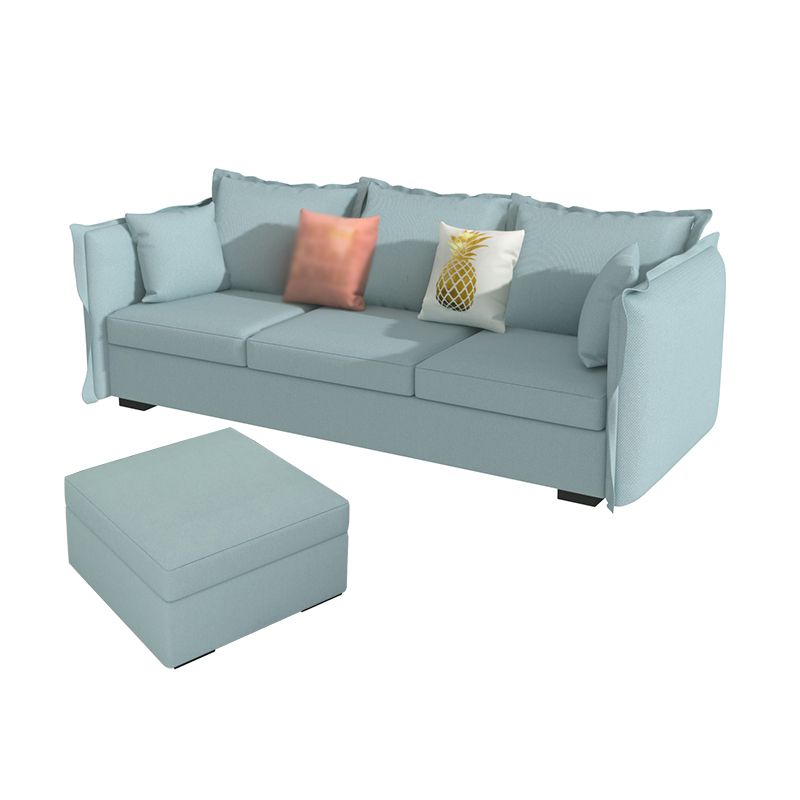 Scandinavian Blue Removable Cushions Sofa Straight Arm Sectionals with Slipcover Clearhalo 'furn' 'furn_sectionals' 'Furniture' 'furniture_sectionals' 'Living Room Furniture' 'Sectionals' 1200x1200_eaf6cb5e-2508-40a5-8b43-85901deca233