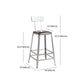 Industrial Bristol Bar and Counter Stool Vintage Brown with Iron Clearhalo 'Bar Furniture' 'Bar Stools' 'bar_stools' 'furn' 'furn_bar_stools' 'furniture_bar_stools' 'Kitchen & Dining Furniture' 'kitchen&dining_furn' 'kitchen' 'kitchen_furn' Furniture' 1200x1200_eaf7b4eb-2f5b-41f4-b875-f3714f6ba521