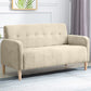 Scandinavian Settee Tufted Square Arm Living Room 3 Seater Seating Clearhalo 'furn' 'furn_sofas' 'Furniture' 'Living Room Furniture' 'Sofa' 'sofas' 1200x1200_eaf97553-c58f-40d0-8745-5601fe39ce3c