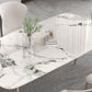 Contemporary Stone Dining Table Set 1/2/5/7 Pieces Dining Set for Home Use Clearhalo 'Dining Room Sets' 'Dining Tables & Seating' 'dining_room_set' 'furn' 'furn_dining_room_set' 'Furniture' 'Kitchen & Dining Furniture' 1200x1200_eafad746-eb7e-46b3-9e75-815811845863