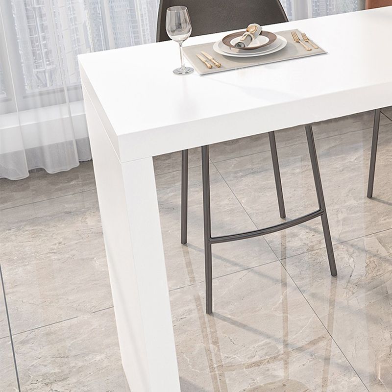 Modern Stone Bar Dining Table Rectangle Bar Table for Cafe And Breakroom Clearhalo 'Bar Furniture' 'Bar Tables' 'bar_tables' 'furn' 'furn_bar_tables' 'Furniture' 'Kitchen & Dining Furniture' 1200x1200_eafaf4b2-f4a5-4493-a56c-23c2abd74ece