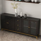 Pine Wood Kitchen Sideboard Cabinet Modern Credenza with Drawer and Storage Clearhalo 'buffet_sideboard' 'Buffets & Sideboards' 'furn' 'furn_buffet_sideboard' 'Furniture' 'furniture_buffet_sideboard' 'Kitchen & Dining Furniture' 1200x1200_eafbdc47-77be-4ccc-bb81-10034e371bc9