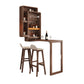 1/2/3 Pieces Folding Solid Wood Table Set for Living Room Counter Height Pub Set