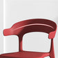 Silla de comedor de apilamiento de la casa silla lateral de plástico abierta de espalda abierta