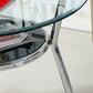 Metal Contemporary Round Dining Table Glass Top Table for Dining Room Clearhalo 'Dining Tables & Seating' 'Dining Tables' 'dining_table' 'furn' 'furn_dining_table' 'Furniture' 'furniture_dining_table' 'Kitchen & Dining Furniture' 'kitchen' 'kitchen_dining_table' 1200x1200_eaff2b5b-464d-4f78-8ea0-84181c67340b