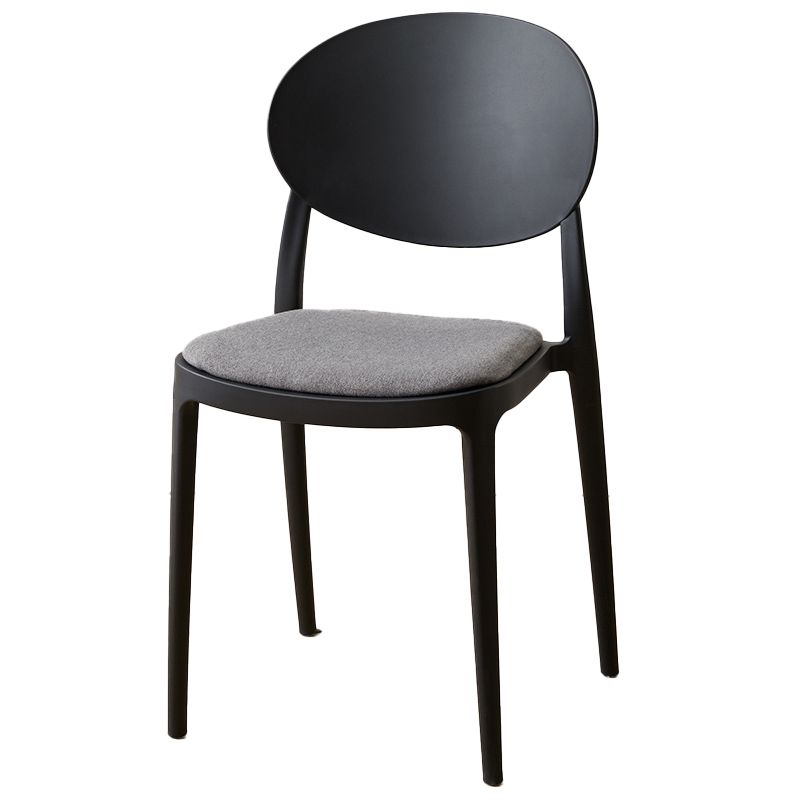 Scandinavian Plastic Armless Chair Indoor-Outdoor Open Back Chair Clearhalo 'Dining Chairs' 'Dining Tables & Seating' 'dining_chair' 'furn' 'furn_dining_chair' 'Furniture' 'furniture_dining_chair' 'Kitchen & Dining Furniture' 1200x1200_eaff62d2-f96c-4404-ac28-cf3a674cc0b0