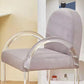 Glam Acrylic Dining Armchair Upholstered Velvet Dining Arm Chair Clearhalo 'Dining Chairs' 'Dining Tables & Seating' 'dining_chair' 'furn' 'furn_dining_chair' 'Furniture' 'Kitchen & Dining Furniture' 1200x1200_eb00dddb-6949-4e06-9403-73ee9cbdbc3d