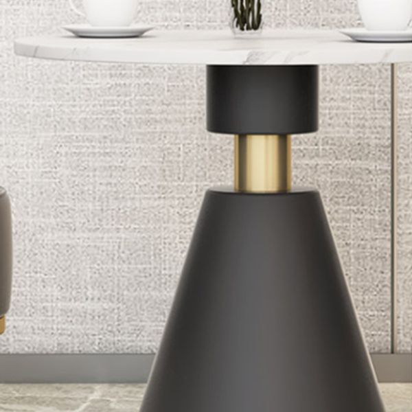 Luxury Sintered Stone Top Dining Table Indoor Round Table with Metal Pedestal Clearhalo 'Dining Tables & Seating' 'Dining Tables' 'dining_table' 'furn' 'furn_dining_table' 'Furniture' 'furniture_dining_table' 'Kitchen & Dining Furniture' 'kitchen' 'kitchen_dining_table' 1200x1200_eb01fa61-2b6e-459d-8aed-34f05079bc58
