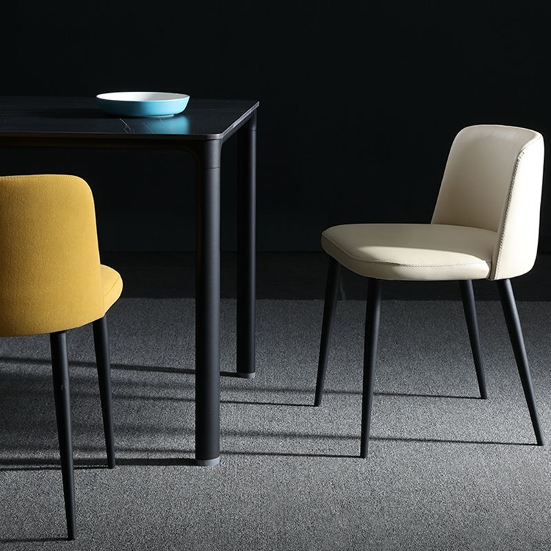 Designer Style Upholstered Home Side Chair Matte Finish Parsons Single Dining Chair Clearhalo ' kitchen&dining_furn' 'Dining Chairs' 'Dining Tables & Seating' 'dining_chair' 'furn' 'furn_dining_chair' 'Furniture' 'furniture_dining_chair' 'Kitchen & Dining Furniture' 'kitchen' 1200x1200_eb03f79b-6c42-45f7-9034-e9167262b16e