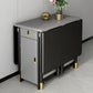 Rectangle Black Tone Dining Table Vintage Extendable Table for Dining Room Clearhalo ' dining_table' 'Dining Tables & Seating' 'Dining Tables' 'furn' 'furn_dining_table' 'Furniture' 'furniture_dining_table' 'Kitchen & Dining Furniture' 'kitchen&dining_furn' 'kitchen' 'kitchen_dining_table' 1200x1200_eb043fa8-0d59-41d4-aa45-06c356a333f6