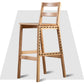 Contemporary Solid Wood Bar Stool Indoor Bar Stool with Footrest and Low Back Clearhalo 'Bar Furniture' 'Bar Stools' 'bar_stools' 'furn' 'furn_bar_stools' 'furniture_bar_stools' 'Kitchen & Dining Furniture' 'kitchen&dining_furn' 'kitchen' 'kitchen_furn' Furniture' 1200x1200_eb04461c-d83e-4ed9-a9dc-7f13987e0c78