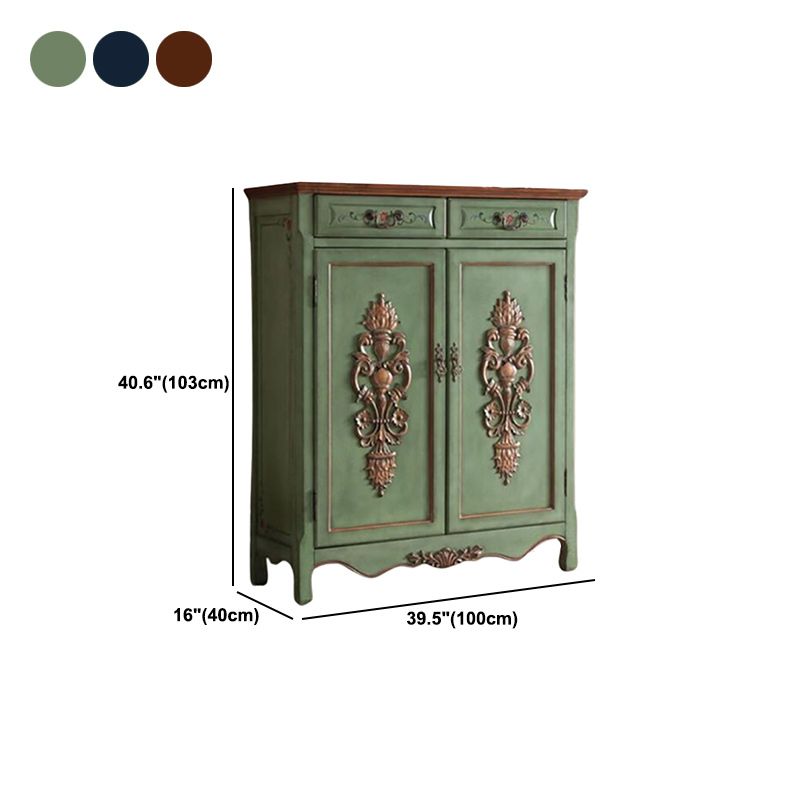 Industrial Rectangle Storage Cabinet with Doors and Drawers Cabinet