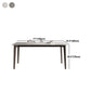 Rectangle Dining Table Mid-Century Modern Dining Table with Solid Wood Base
