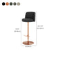 Tabouret de barre glamour tabouret de hauteur réglable pour Bristol avec pivotant