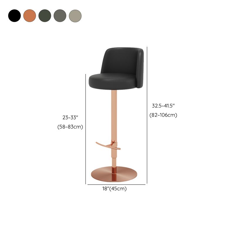 Tabouret de barre glamour tabouret de hauteur réglable pour Bristol avec pivotant