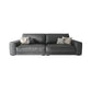 Stain-Resistant Faux Leather Sofa Square Arm Cushion Back Couch, Black Clearhalo 'furn' 'furn_sofas' 'Furniture' 'furniture_sofas' 'Living Room Furniture' 'Sofa' 'sofas' 1200x1200_eb07a66c-0b4d-4789-8836-08e0578b0b22