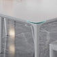 Simple Rectangle Shape Standard Dining Table White Sintered Stone Dining Table with 4 Legs Base Clearhalo ' dining_table' 'Dining Tables & Seating' 'Dining Tables' 'Furniture' 'furniture_dining_table' 'Kitchen & Dining Furniture' 'kitchen&dining_furn' 'kitchen' 'kitchen_dining_table' 1200x1200_eb07c4cd-2366-47b0-972b-f0f3d9a3f997