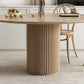 Round Pedestal Casual Dining Table Wood Color Fixed Table with Pinewood Solid Wood Clearhalo ' dining_table' 'Dining Tables & Seating' 'Dining Tables' 'furn' 'furn_dining_table' 'Furniture' 'furniture_dining_table' 'Kitchen & Dining Furniture' 'kitchen&dining_furn' 'kitchen' 'kitchen_dining_table' 1200x1200_eb082bc2-b7d3-4879-88fe-8c3c03cff69c