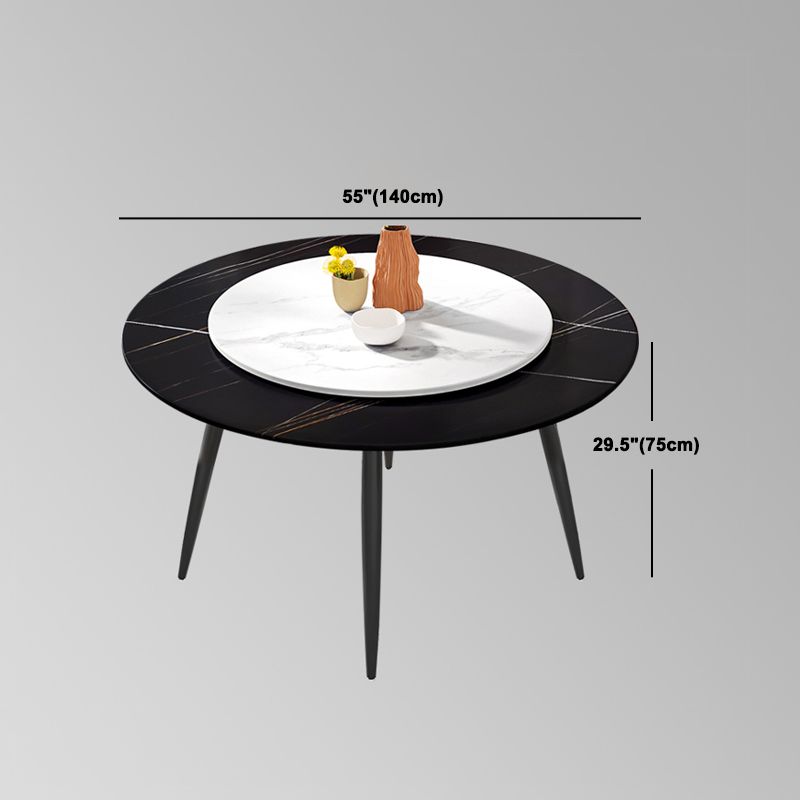 Modern Restaurant Table and Chair Set 1/4/5/7 Pieces Round Dining Table Set Clearhalo 'Dining Room Sets' 'Dining Tables & Seating' 'dining_room_set' 'furn' 'furn_dining_room_set' 'Furniture' 'Kitchen & Dining Furniture' 1200x1200_eb08b8a3-7232-470a-b4c2-bbd86ef5290e
