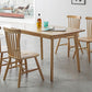 Oak Solid Wood Dining Table Modern Rectangle Dining Table in Natural