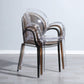 Home Dining Side Chair Kitchen Contemporary Plastic Dining Arm Chair