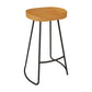 Modern Armless Counter Stool Iron Dessert Shop Bar Stool with Wooden Seat and Pedal Clearhalo 'Bar Furniture' 'Bar Stools' 'bar_stools' 'furn' 'furn_bar_stools' 'Furniture' 'furniture_bar_stools' 'Kitchen & Dining Furniture' 1200x1200_eb0e6bfe-4d2f-472b-8ecb-b458743d16df