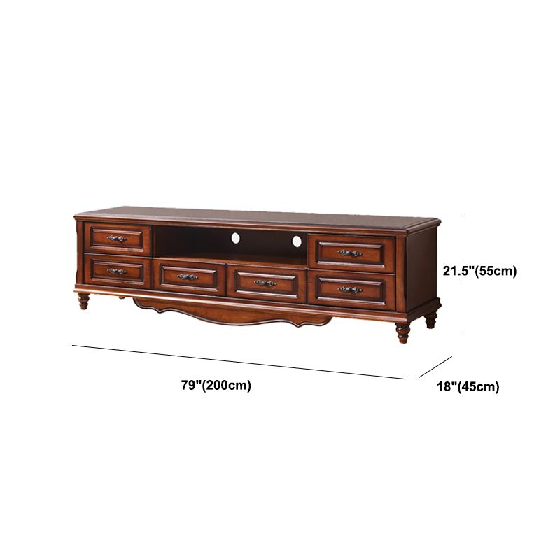 Meuble TV en bois Style traditionnel maison salon meuble TV Console avec tiroirs
