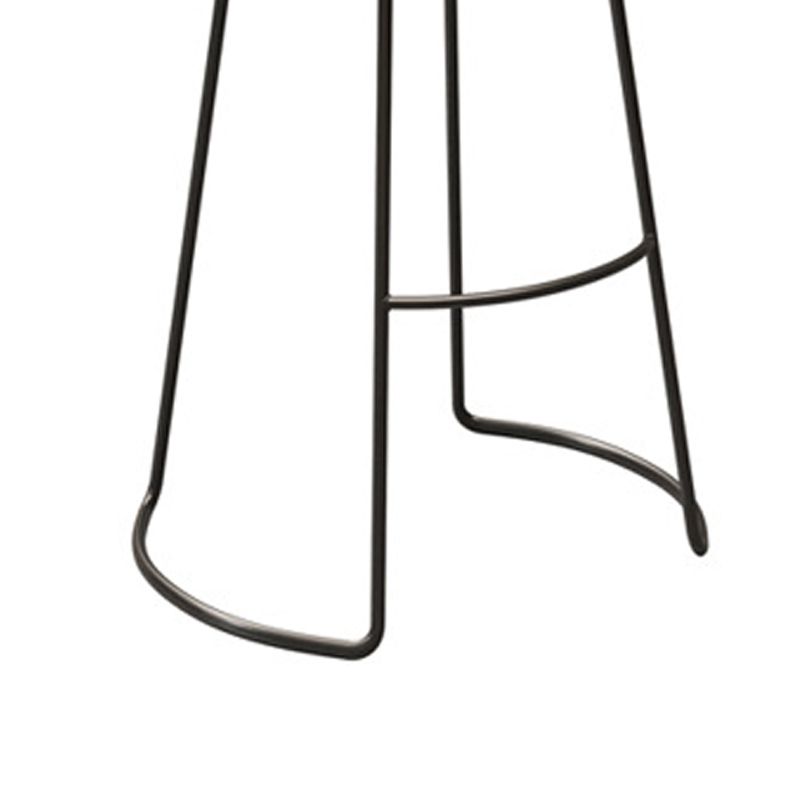 Contemporary Wood Counter Stool Living Room Bar Stool with Metal Legs Clearhalo 'Bar Furniture' 'Bar Stools' 'bar_stools' 'furn' 'furn_bar_stools' 'Furniture' 'Kitchen & Dining Furniture' 1200x1200_eb0fc0d4-ea39-415e-a4e9-ef92f556cb49